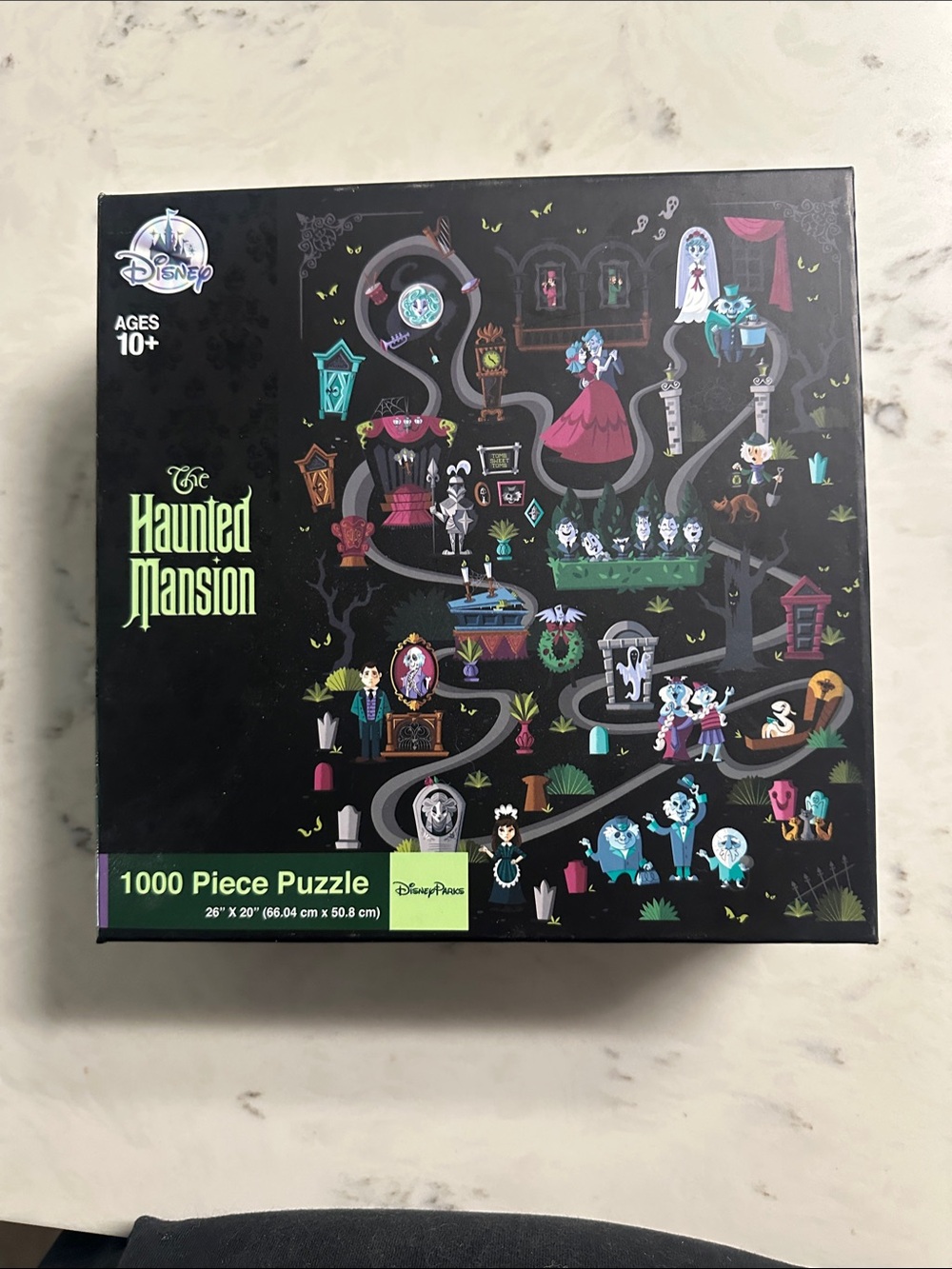 Disney Haunted Mansion 1000-Piece Puzzle — Black, Teal, Purple Accents